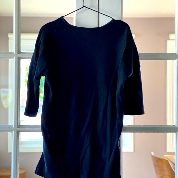 BLACK TOP. size medium. thick material. longer length top. - Picture 2 of 2